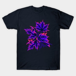 Leaves - Pink/Purple T-Shirt